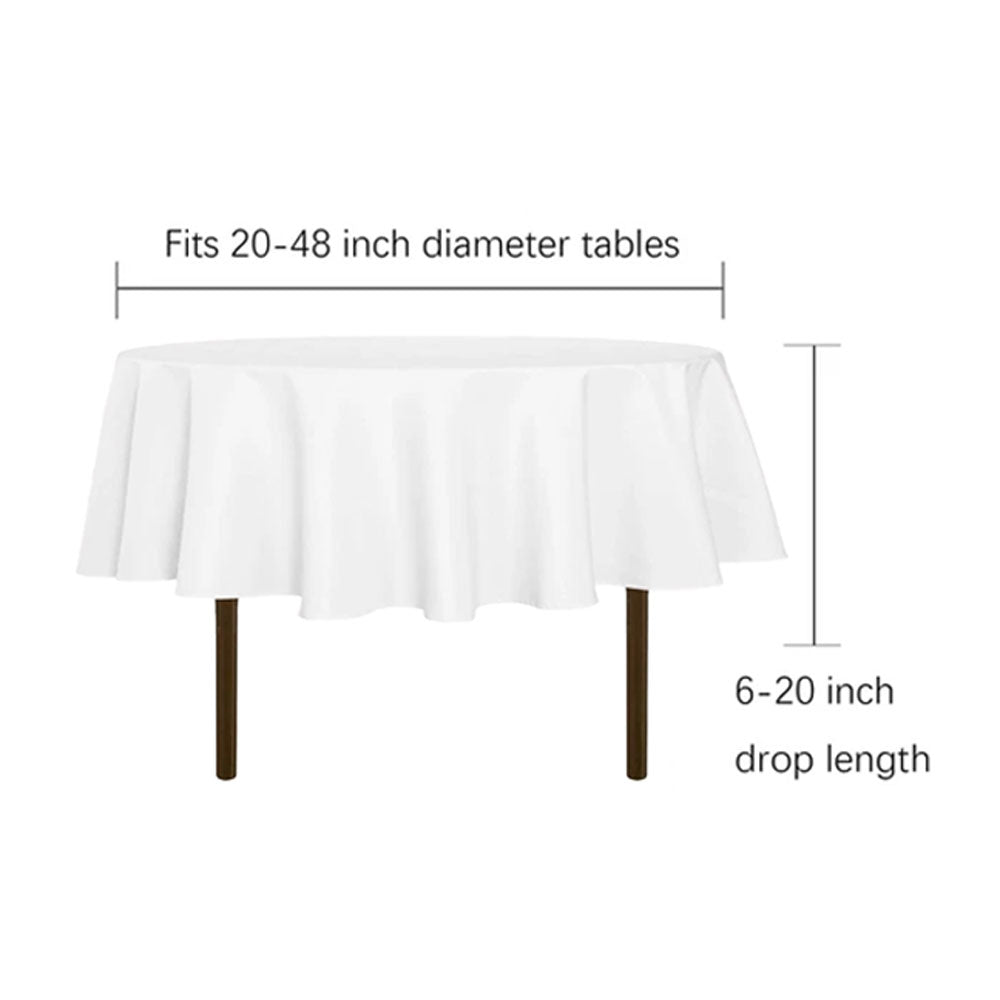 5ft (60") Round Custom Sublimation Tablecloth
