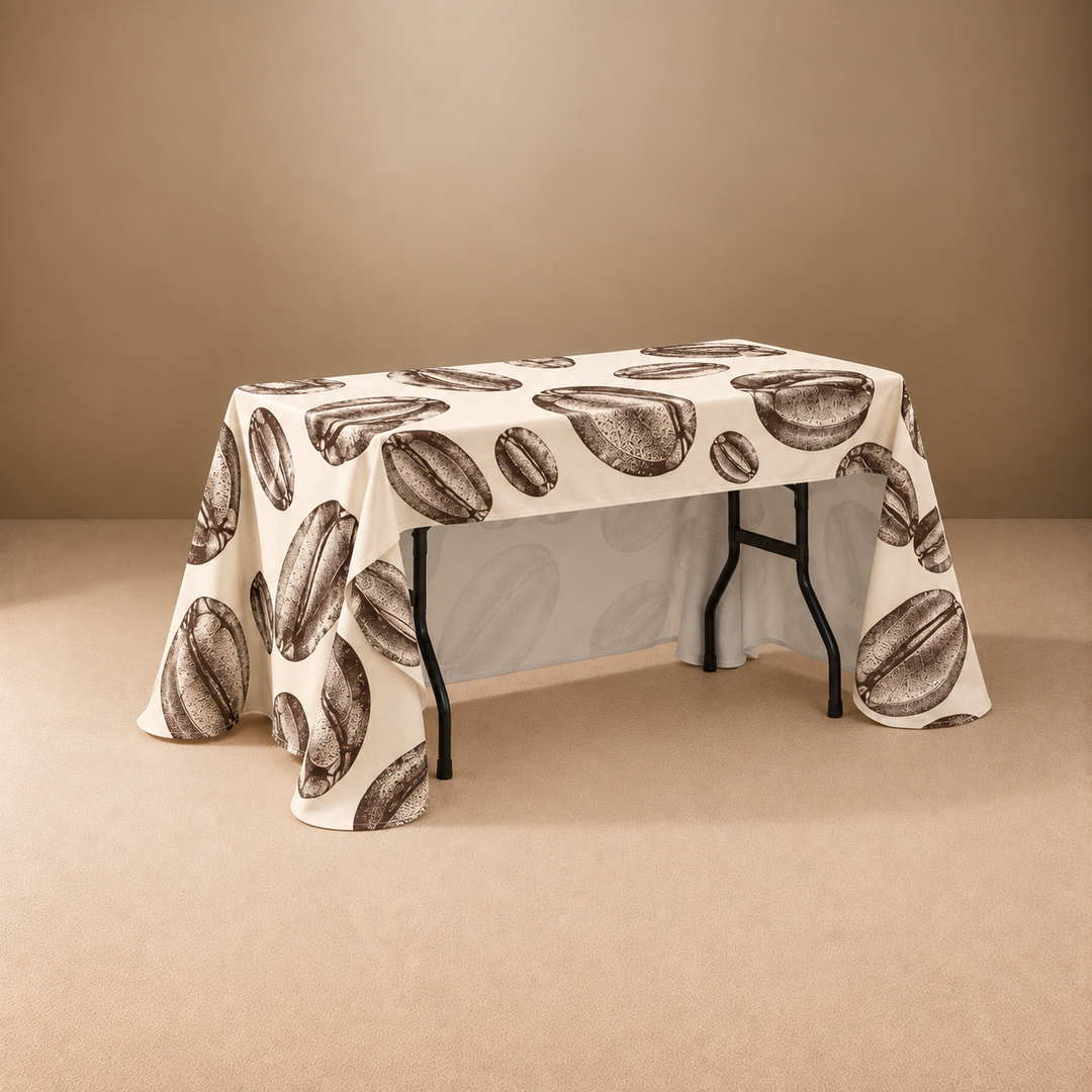 4ft Throw 3 Sided Custom Printed Table Cover – All Over Print