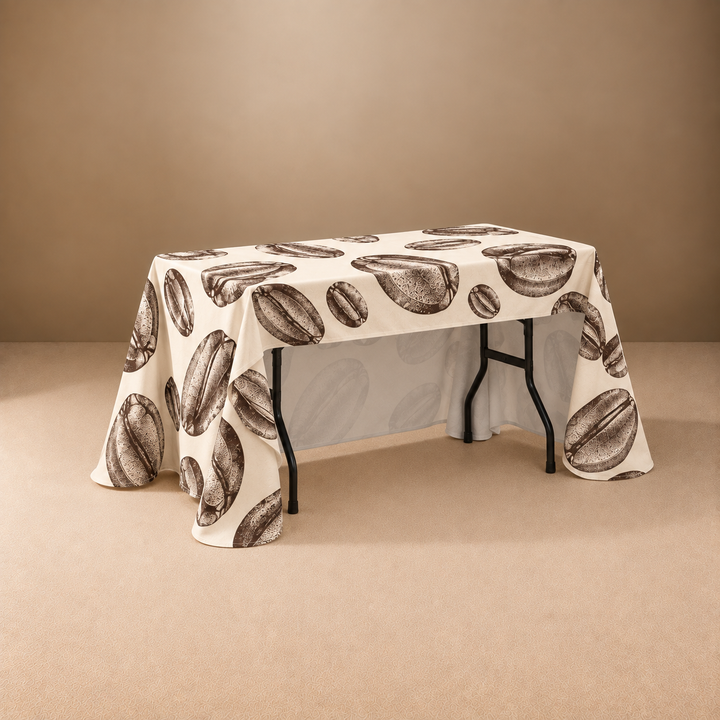 4ft Throw 3 Sided Custom Printed Table Cover – All Over Print