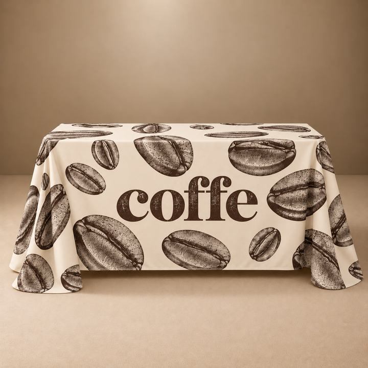 4ft Throw 3 Sided Custom Printed Table Cover – All Over Print