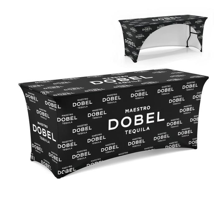 6 ft Stretch Tablecover (3 Sided) Open Back STRETCH (C)