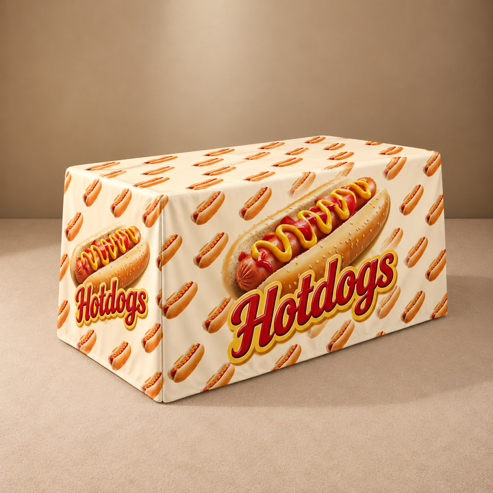 4ft Fitted Custom Printed Table Cover – All Over Print