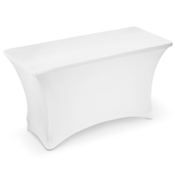 4ft Stretch Table cover - Black - BLANK (C)