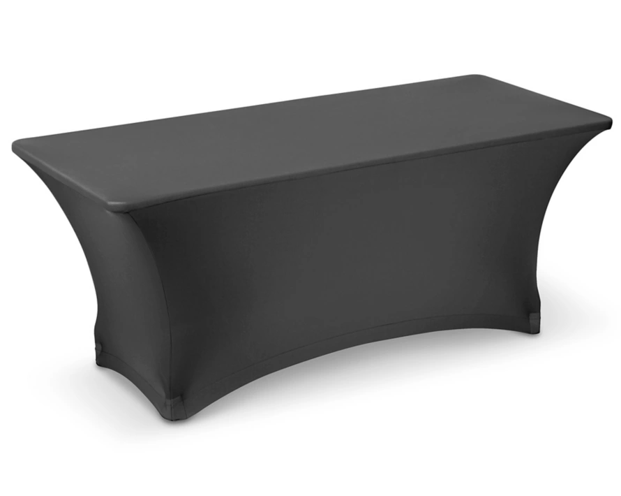 6ft Stretch Table cover - White - BLANK (C)