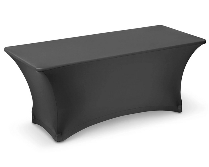 6ft Stretch Table cover - White - BLANK (C)
