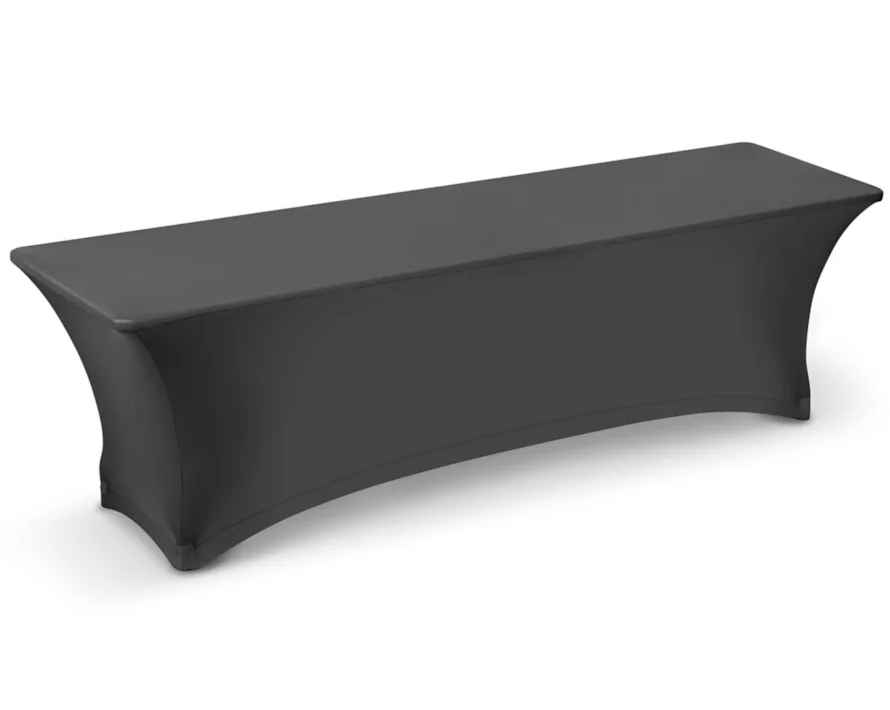 8ft Stretch Table cover - White - BLANK (C)