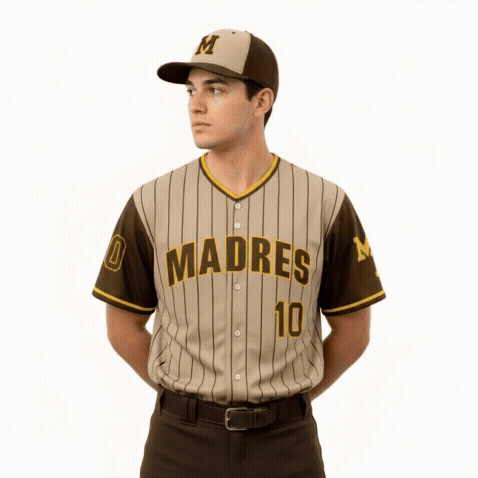 Custom Full Button Baseball Jersey (C)