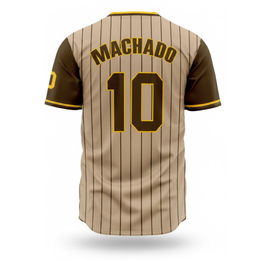 Custom Full Button Baseball Jersey (C)