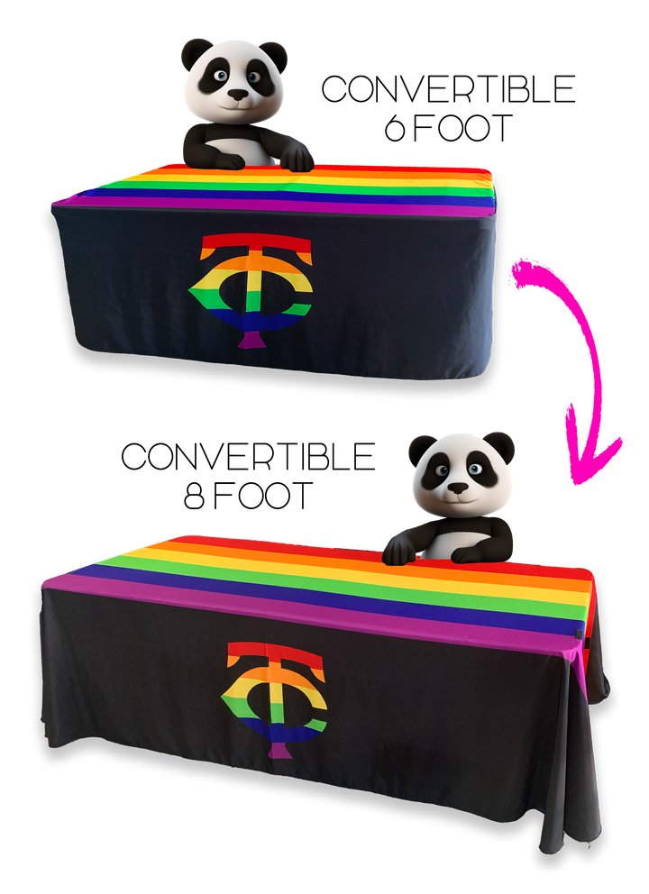 Convertible Table Throw (Black or white Velcro only) (C)