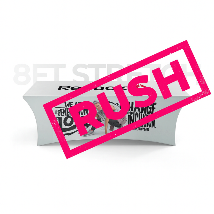 RUSH 8 ft Stretch Tablecover