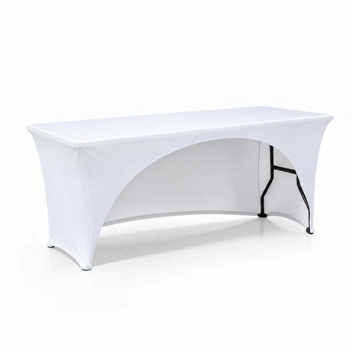 6ft Stretch 3 Sided Custom Printed Table Cover – All Over Print