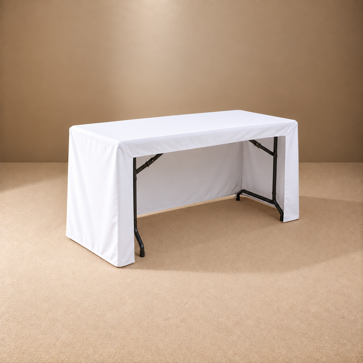 4ft Fitted 3 Sided Custom Printed Table Cover – All Over Print
