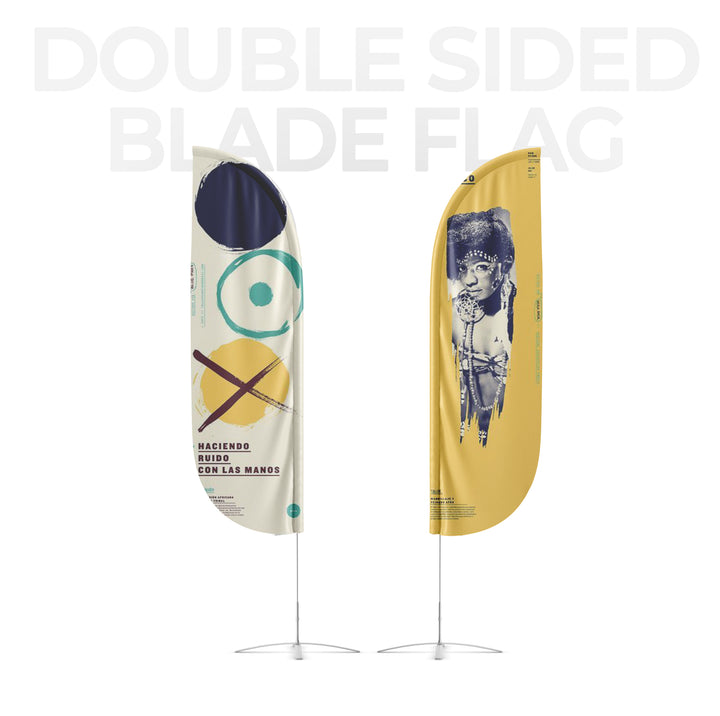 Double Sided 8 ft Blade Flag (C)