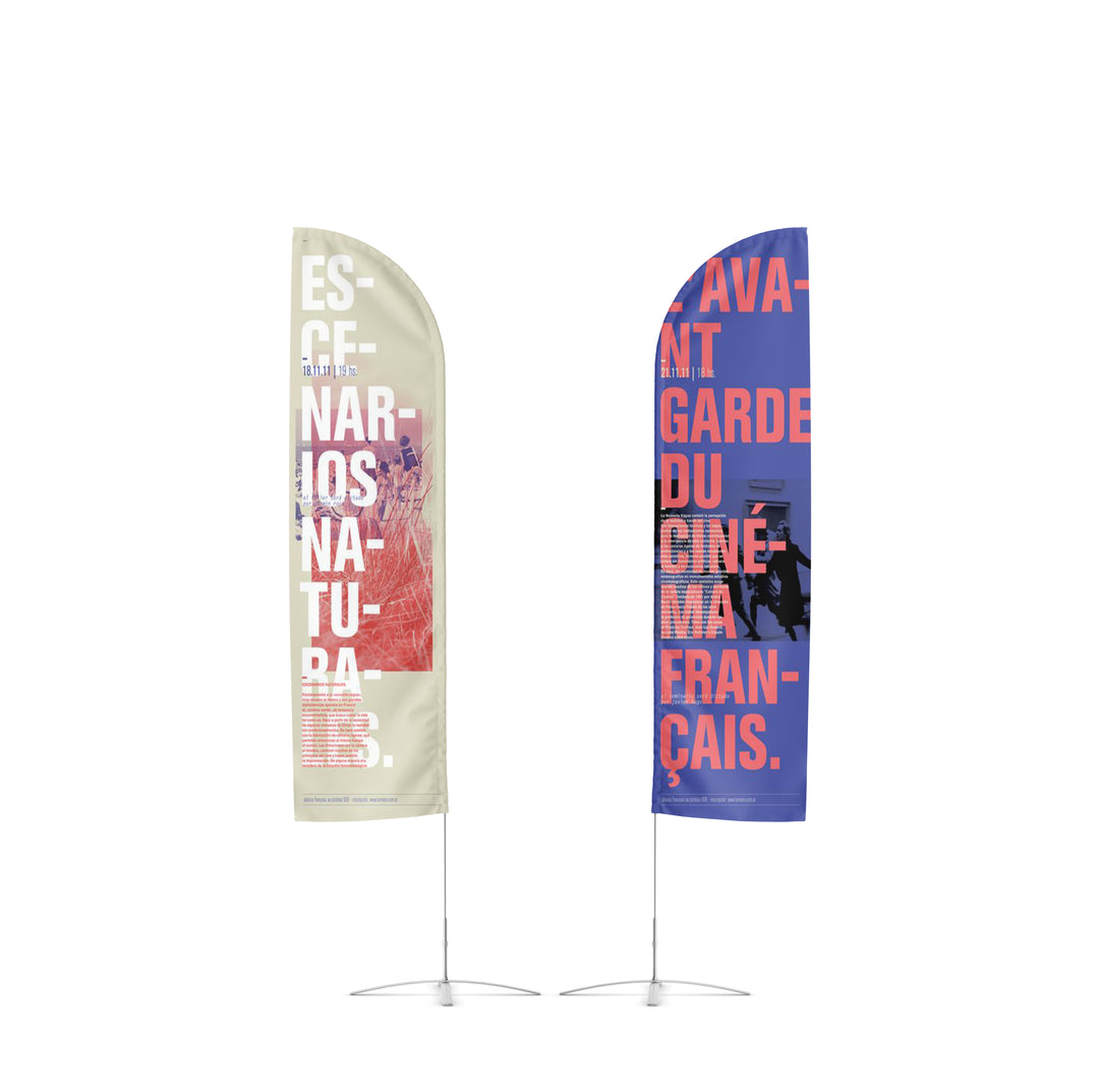 Double Sided 8 ft Feather Flag (C)
