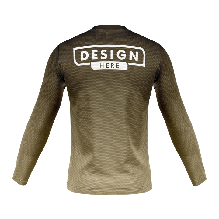 Custom Men's Crew Neck Long Sleeve Jersey (C)