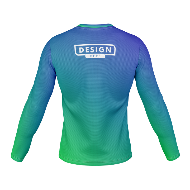 Custom Men's V-Neck Long Sleeve Jersey (C)