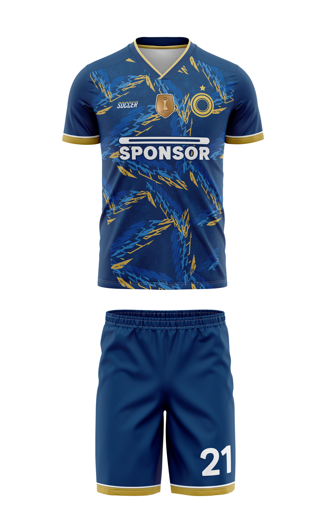 Custom V-Neck Soccer Uniform (C)