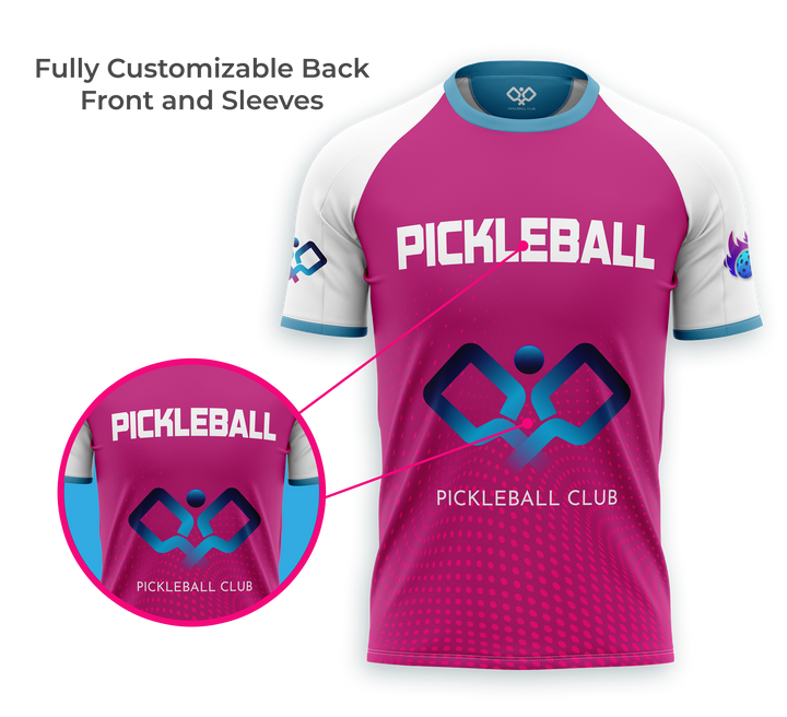 Pickleball Jersey Custom Crew Neck (C)
