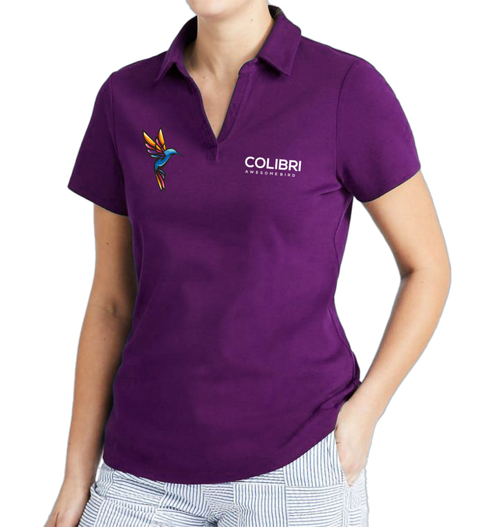 Custom Women's Polo Shirt V open neck (C)