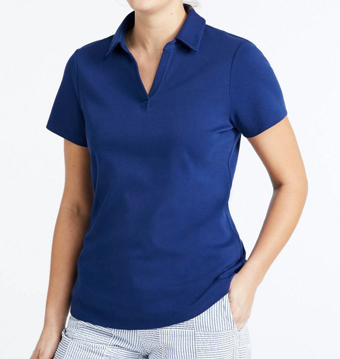Custom Women's Polo Shirt V open neck (C)