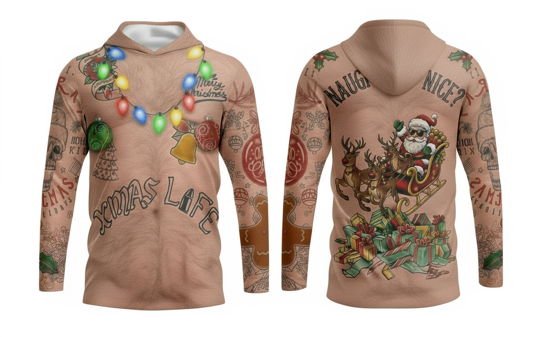 Custom Jersey Hooded T-Shirt (Holiday #13) - E-COM