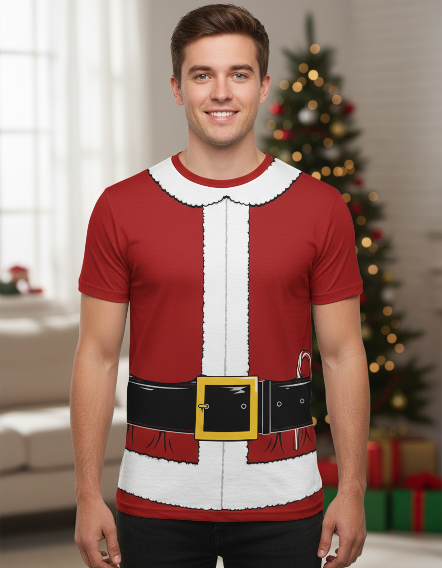 Custom Sublimated Crew Neck Tee (Holiday 12) - E-COM