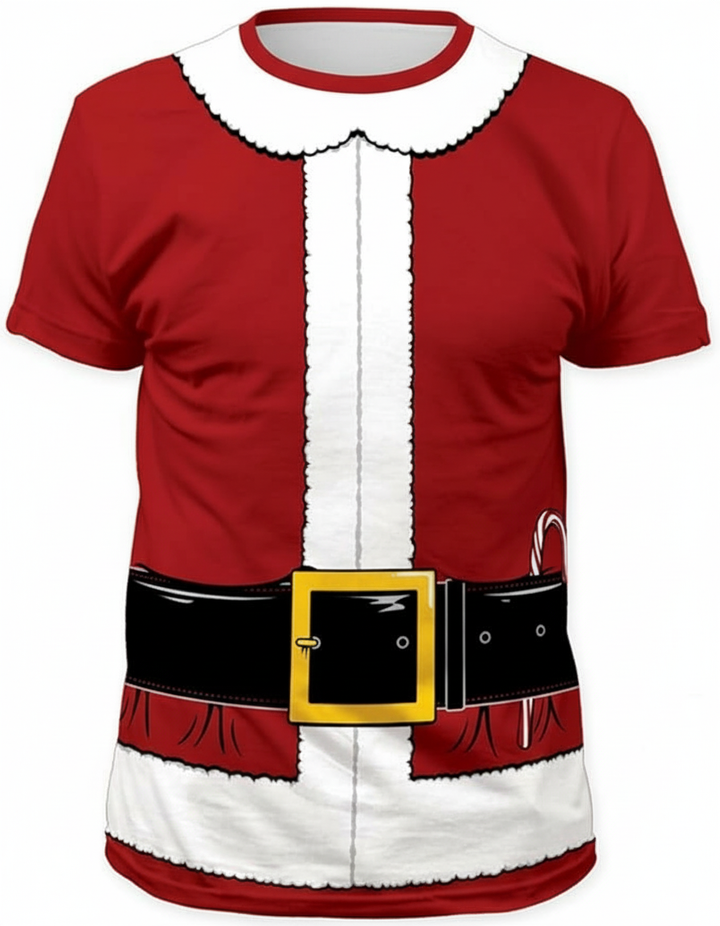 Custom Sublimated Crew Neck Tee (Holiday 12) - E-COM