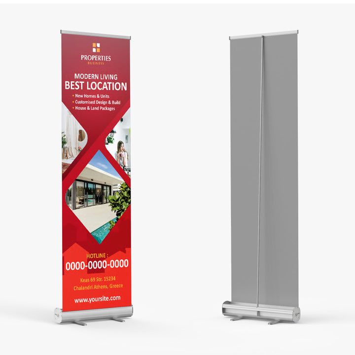 Retractable Banner 24" W x 80" H (C)