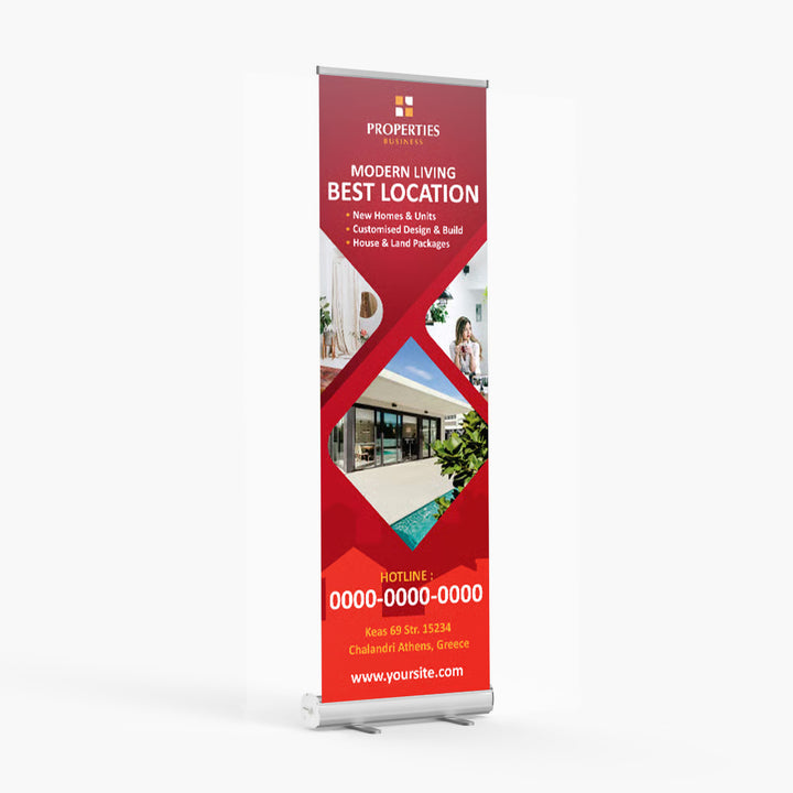 Retractable Banner 24" W x 80" H (C)