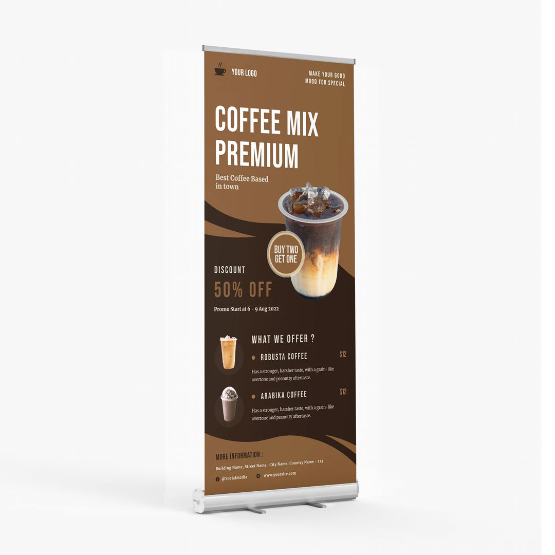 Retractable Banner 31.5" W x 80" H (C)