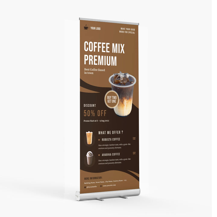 Retractable Banner 31.5" W x 80" H (C)