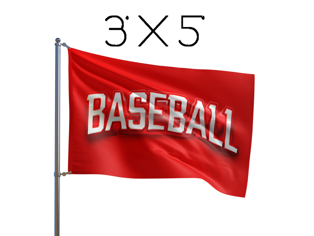 Single Sided Custom Flags 3' x 5' - E-COM