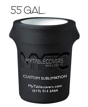 55 Gallon Custom Trash Can Cover (C)