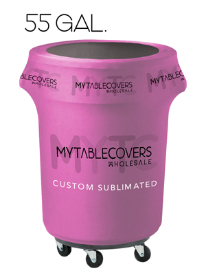 55 Gallon Custom Trash Can Cover (C)