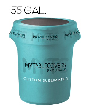 55 Gallon Custom Trash Can Cover (C)