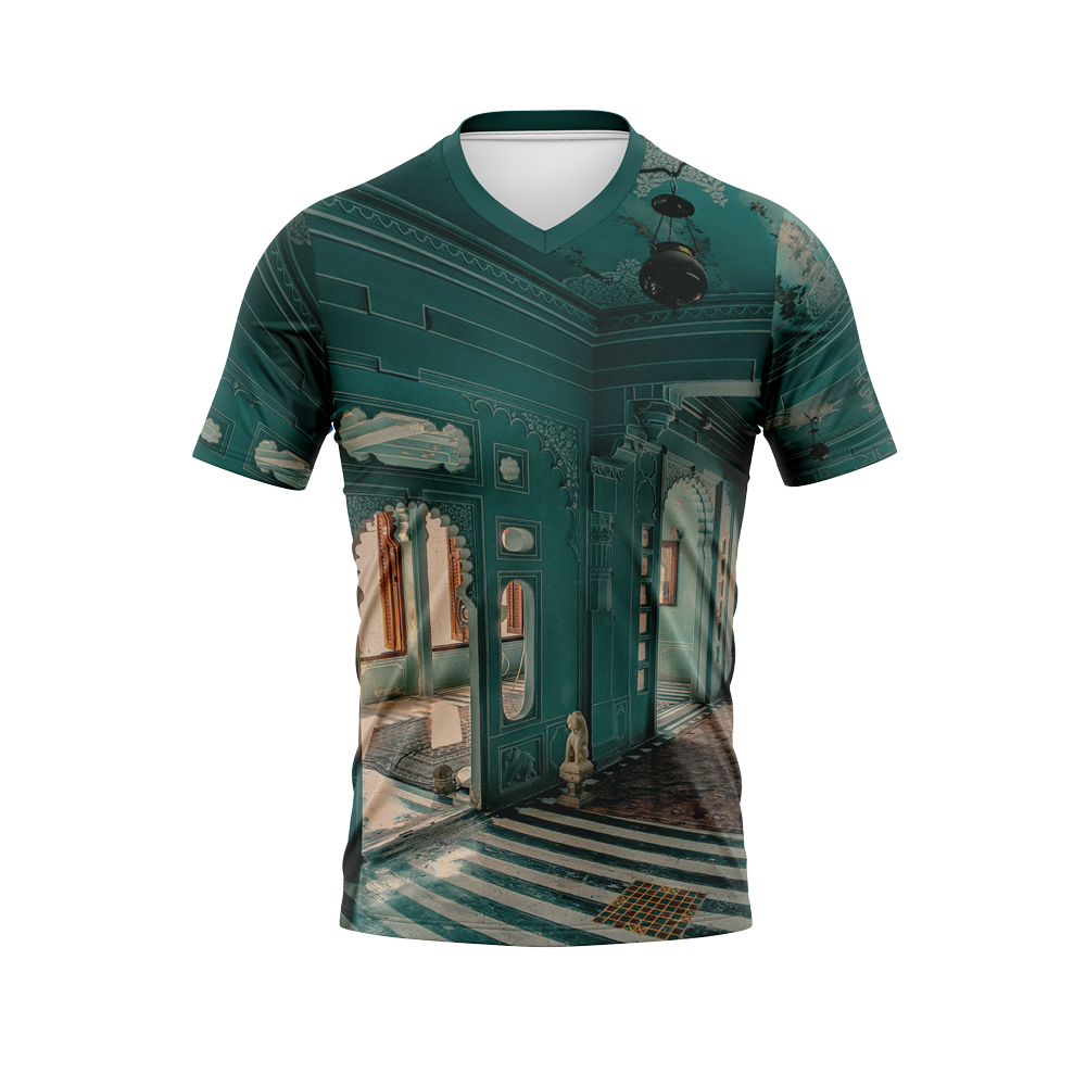 Custom Men's V-Neck Jersey / Athletic Slim Fit, Micro Mesh, moisture wicking 2023® (C)