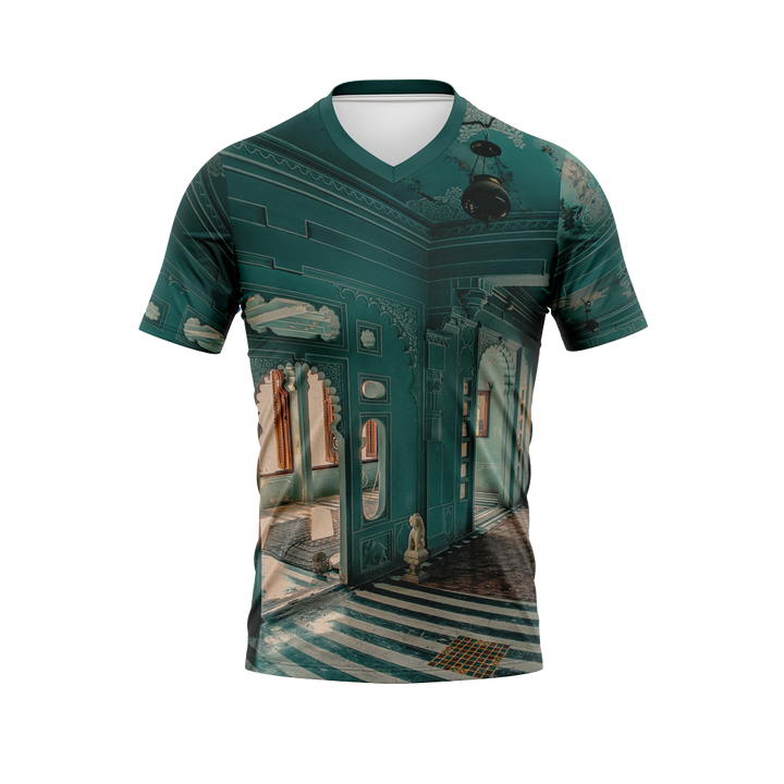 Custom Men's V-Neck Jersey / Athletic Slim Fit, Micro Mesh, moisture wicking 2023® (C)